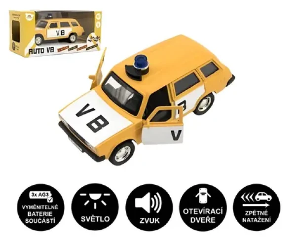 Policajné auto Lada VB Combi kov-plast