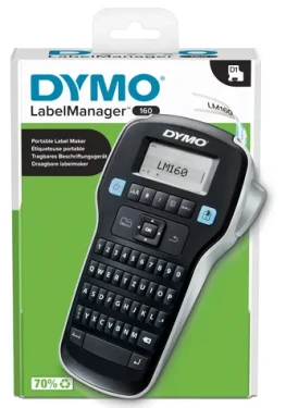 Dymo LabelManager 160 / Tlačiareň samolepiacich štítkov / QWERTZ klávesnica / D1 pásky 6/9/12 mm / LCD displej (2174611)