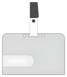 EuroSupplies Visačka na magnetickú kartu vodorovná / Visačka / Tuhý plast / 54 x 86 mm / 50 ks