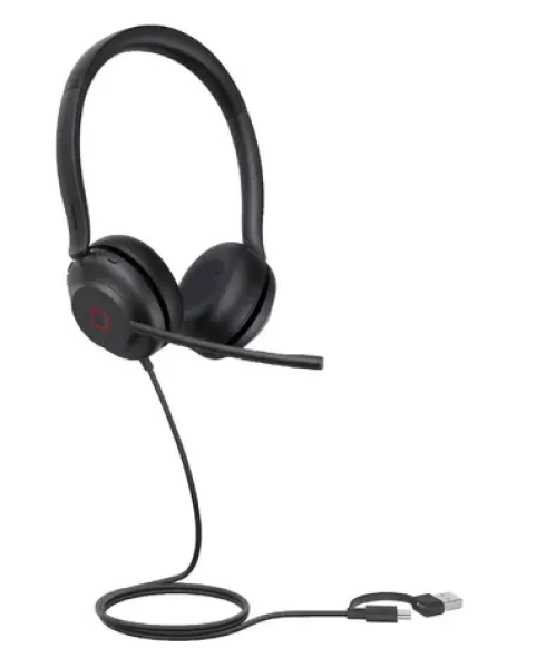 Yealink UH35 Dual Teams / Slúchadlá / S mikrofónom / Cez hlavu / USB-C/USB-A (1308163)