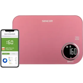 Sencor SKS 7074RD červená / múdra kuchynská váha / max. 5kg / funkcia TARE / Bluetooth (8590669263189)