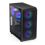 Endorfy Arx 700 ARGB čierna / Mid tower / ATX / 4x 140mm / 2x USB-A + USB-C / mesh panel / priehľadná bočnica / bez zdroja (EY2A013)