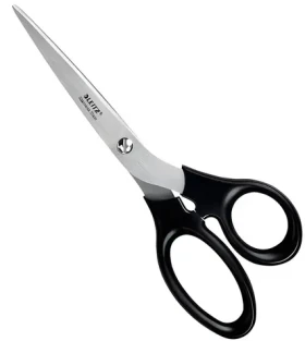 Leitz Nožnice z nerezovej ocele 200 mm čierne / Nožnice / šírka 75 mm / hĺbka 12 mm (54250095)