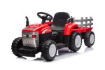 Mamido Mamido Detský elektrický traktor s vlečkou Farm 24V 2x45W EVA kolesá červený