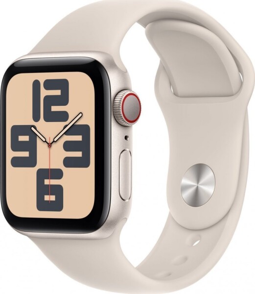 Apple Watch SE 2023 GPS + Cellular 40mm Starlight Alu Sport M/L Béžový (mrg13qc/a)