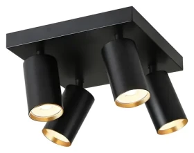 Immax NEO PUNTO-4S SMART / Bodové svietidlo štvorec / 4 hlavy / GU10 4,8 W / RGB + CCT / Zigbee 3.0 / TUYA (07267Z)