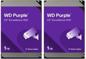 WD Zestaw 2 dyski serwerowe WD Purple 1TB 3.5'' SATA III (6 Gb/s) (WD11PURZ)