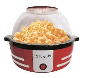 Guzzanti GZ 135 červená / Teplovzdušný popcornovač / 1200 W / servírovacia miska (GZ 135)