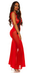 Sexy KouCla evening dress with lace & Sexy back red M