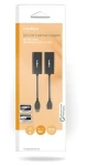 Nedis USB extender RJ45 čierna / Predlžovač USB / USB 2.0 / do 50 m / 480 Mbps / poniklované konektory (CCGB61EXTBK500)
