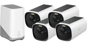 Anker Eufy E40 biela / HomeBase 3 + 4X IP kamera so solárnym nabíjaním / 135 ° / nočné videnie / microSD / Wi-Fi / 2k (E8144329)