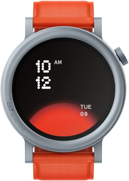 Nothing CMF by Nothing Watch Pro 2 smartwatch, orange leather strap
