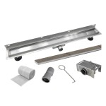 Mereo Odtokový sprchový žľab k stene 70 cm, vr. roštu TILE CZ181