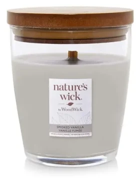 Woodwick Vonná sviečka Smoked Vanilla stredná / tumbler / doba horenia 65 hod