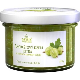 Angrešový džem extra so zníženým obsahom cukru 220 g - Grešík - Grešík