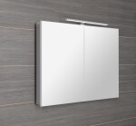 SAPHO - GRETA galérka s LED osvetlením, 101x70x14cm, biela mat GR100-0031