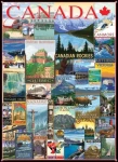 EUROGRAPHICS Puzzle Plagáty z ciest Kanadou