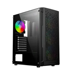 Gembird Fornax 400X čierna / Herná počítačová skriňa / Midi Tower / tvrdené sklo / RGB (CCC-FC-400X)