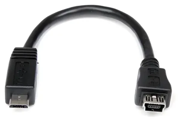 StarTech Adaptér Micro-USB - Mini-USB čierna / Adaptér / USB Micro-B - USB Mini-B / 0,15 m (UUSBMUSBMF6)