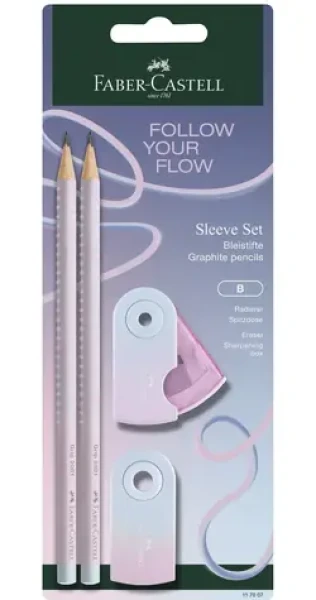 Faber-Castell Flow Edition Grip Set BK Blushing Sky / Sada písacích potrieb (117007)
