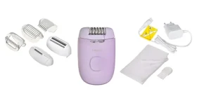 Philips 4000 BRE257/00 purpurová / Epilátor / 2 rýchlosti / masážne funkcie (BRE257/00)