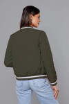 Dámska bunda typu bomber v army farbe (16M9070-136) odstíny zelené XXL (44)