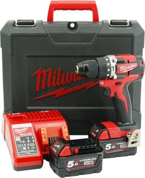 Milwaukee M18 CBLPD-502C 18 V 2 x akumulátor 5 Ah