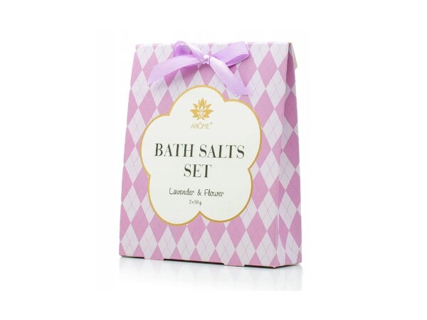ARÔME - Levanduľa a Kvetina Darčeková sada Kúpeľová soľ