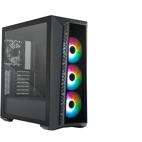 Cooler Master MasterBox 520 čierna / E-ATX / 1x USB-C 3.2 / 1x USB-A 3.2 / 3x 120mm / bez zdroja / priehľadná bočnica (MB520-KGNN-S01)