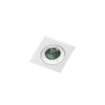 Azzardo Pablo biela / Kúpeľňové podhľadové svietidlo / 1x GU10 / 50W / bez zdroja / 8 cm hranaté / IP54 (SKL000389729)