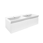 Kúpeľňová skrinka s umývadlom SAT Evolution 118x30x44, 8 cm biela mat SATEVO120WMU4 SATEVO120WMU4
