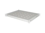 Lanberg Posuvná polica do racku 350 mm sivá / Polica do racku / 19" / 1U / nosnosť 35 kg / 4bodová montáž (AK-1020-S)