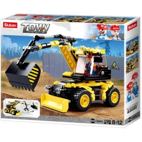 Sluban Town Stavitelia M38-B0805 Kolesové rýpadlo