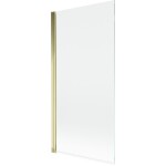 MEXEN - MIST vaňová zástena 90x150 cm 6mm 1-s, zlatá, číra 8A9-090-001-50-00