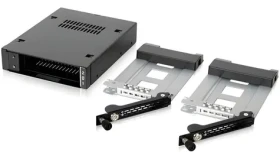 Icy Dock Rámček 2,5" pre MB492SKL-B čierna, strieborná / Rámček pre HDD/SSD / SATA/SAS / kovový, so zámkom (MB492TKL-B)