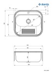 DEANTE DEANTE - Technický drez, 1-bowl - vstavaný alebo nástenný ZYK_010B