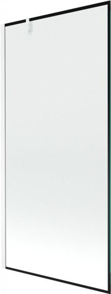 MEXEN/S - Next vaňová zástena FIX 90 x 150, čierna dekor, biela 895-090-000-00-70-20