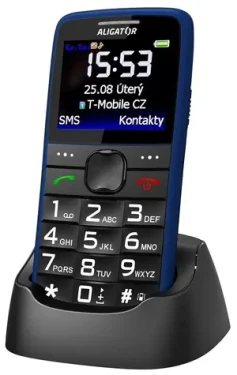 Aligator A675 Senior modrý / Distribúcia CZ / 2.2“ TFT Displej 220 x 176 (A675BE)