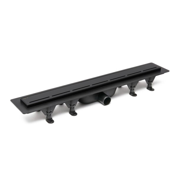 Sprchový žľab SAT 80 cm plast čierny mat ZLAB80BL ZLAB80BL