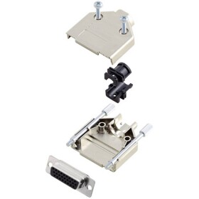Amphenol L17DTPK-M-15+L77HDA26S sada D-SUB zásuvková lišta 180 ° Pólov: 26 spájkovaný 1 ks; L17DTPK-M-15+L77HDA26S