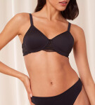 Dámska moderná čipkovaná+bavlnená podprsenka WP EX - BLACK - black 0004 - TRIUMPH BLACK 75C