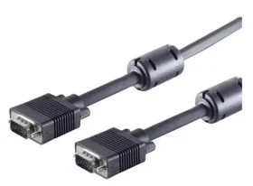 MicroConnect Kábel Full HD VGA (M) - VGA (M) 10m čierna / feritové jadrá (MONGG10FB)