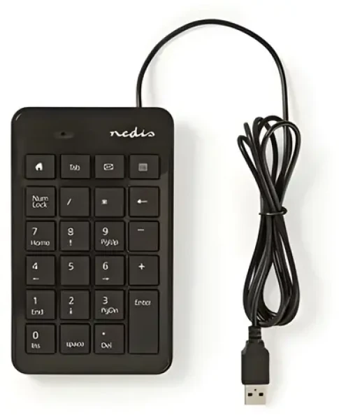 Nedis Numerická klávesnica / Numerická klávesnica / USB-A / drôtová (KBNM100BK)
