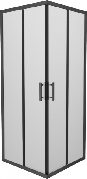 MEXEN - Rio sprchovací kút štvorec 70 x 70, dekor, čierna 860-070-070-70-30