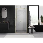 MEXEN - Exo sprchové dvere krídlové110, transparent, zlatá 8182-110-000-50-00