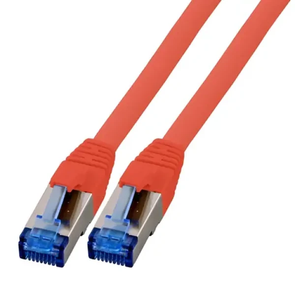 EFB Cat6a S/FTP superflex červená / Patch kabel / 0,5 m / RJ-45 / 10 Gbit/s (K5525FRT.0,5)