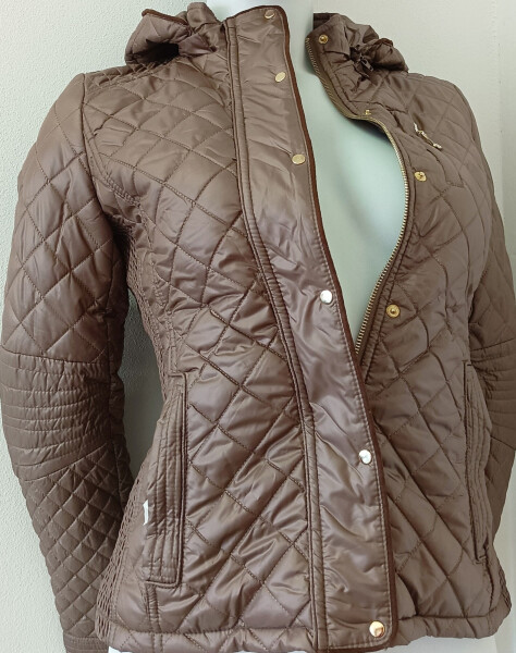 Dámska sezónna bunda 7059A hnedá - Goodlooking S