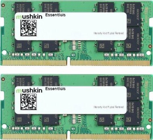 Mushkin Essentials 16GB (2x8GB) 3200MHz - SO-DIMM / DDR4 / SO-DIMM / PC4-25600 / CL22-22-22-52 / 1.2V (MES4S320NF8GX2)