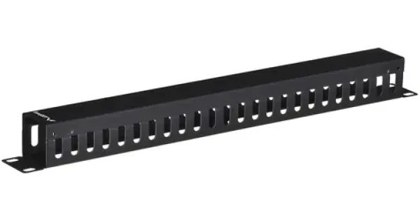 Lanberg AK-1201-B čierna / Organizér káblov do racku / 19" / 1U / typ A (AK-1201-B)