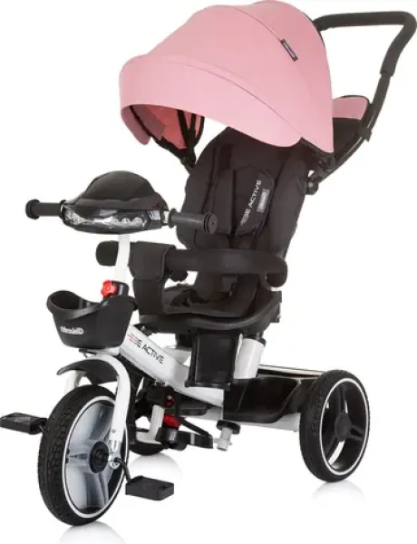 CHIPOLINO Trojkolka so strieškou Be Active 2v1 Pink Linen